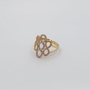 خاتم Infinity من الذهب عيار 18k