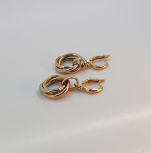 حلقات الخرصات للنساء من الذهب عيار 18k