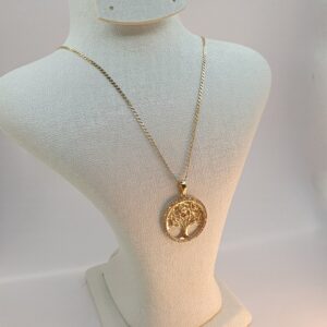 سنسلة الشجرة من الذهب عيار 18k