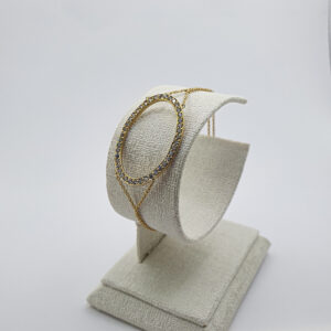 كورميط بشكل بيضاوي من الذهب عيار 18k