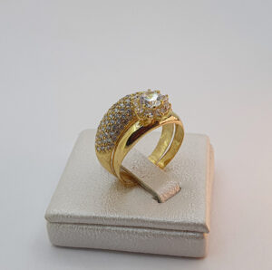 خاتم الخطوبة البنانة من الذهب عيار 18k