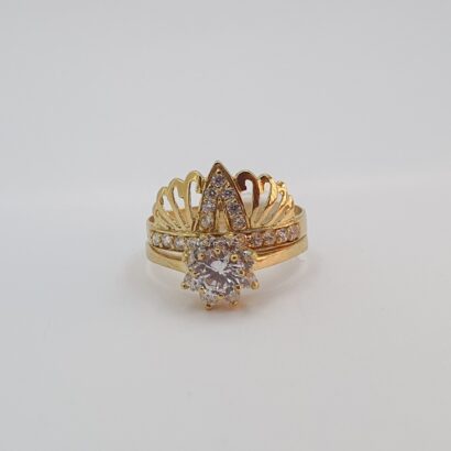 خاتم خطوبة من الذهب عيار 18k