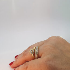 خاتم زواج من الذهب عيار 18k