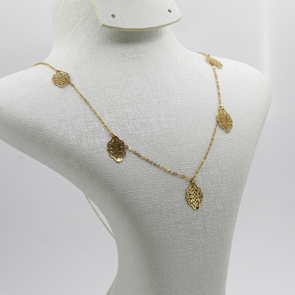 قلادة من ذهب أصلي عيار 18 قيراط