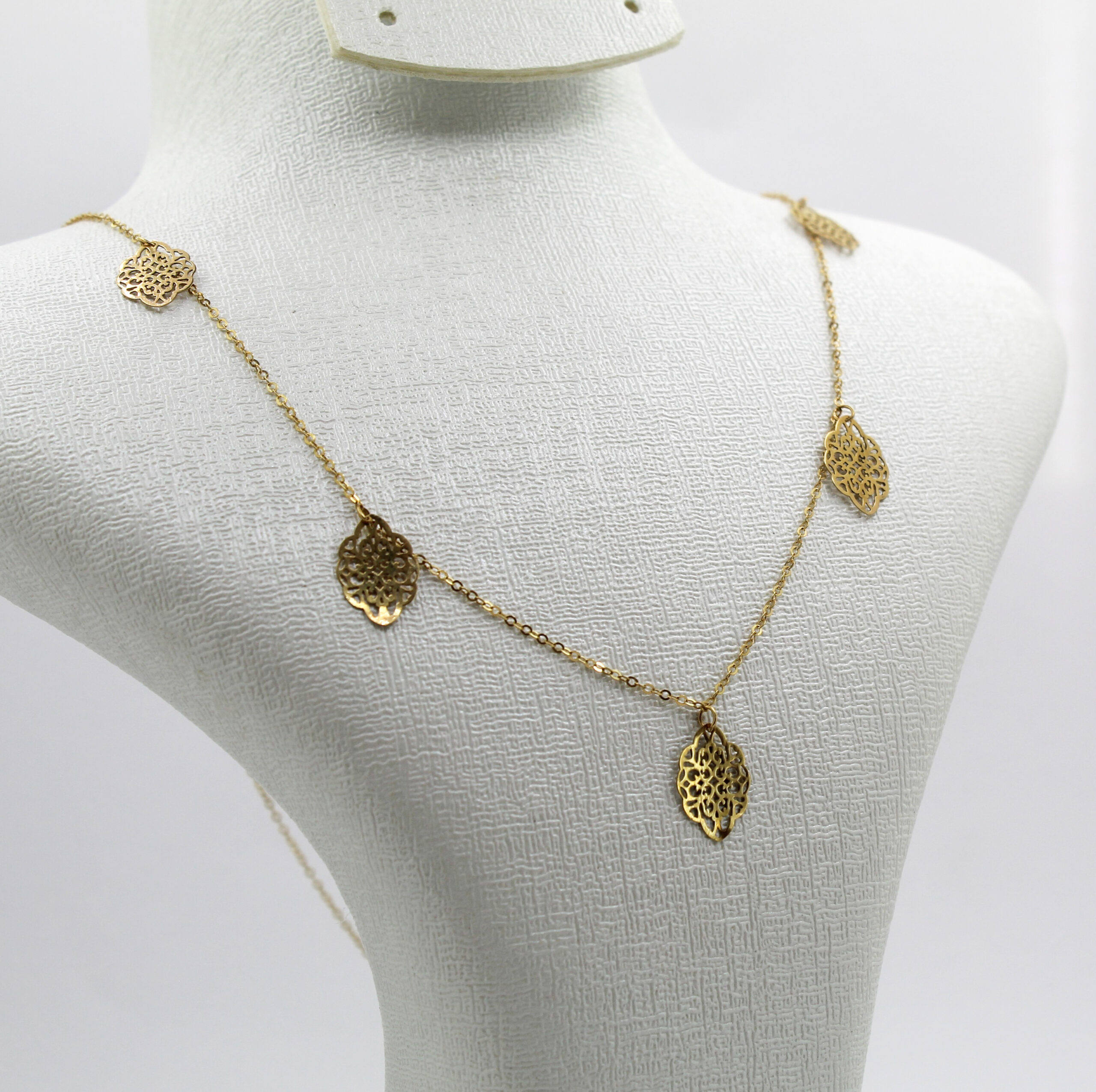 قلادة من ذهب أصلي عيار 18 قيراط