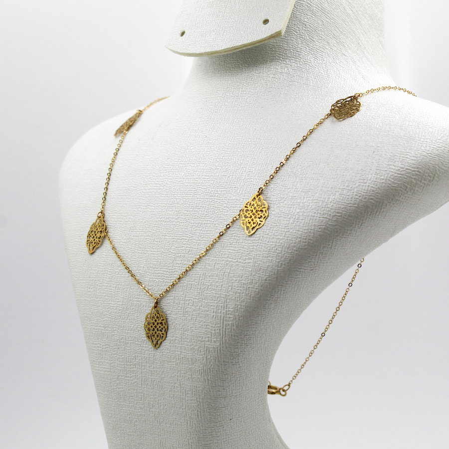 قلادة من ذهب أصلي عيار 18 قيراط