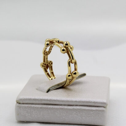 خاتم تيفاني من الذهب عيار 18قيراط