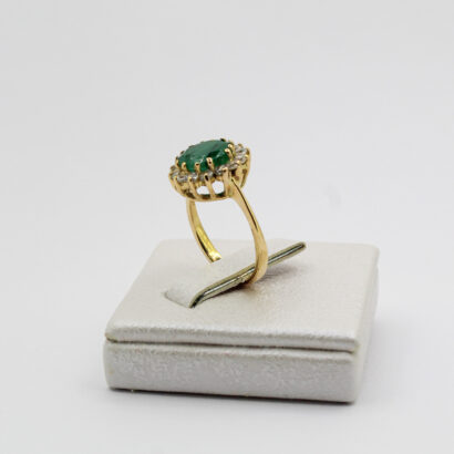 خاتم زمرد أخضر