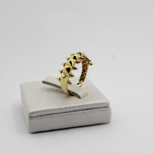 خاتم الكلاش من الذهب عيار 18قيراط