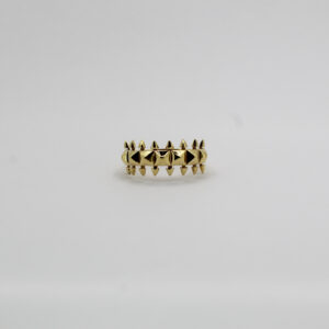 خاتم الكلاش من الذهب عيار 18قيراط