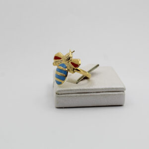 خاتم النحلة من الذهب عيار 18قيراط