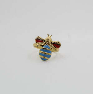 خاتم النحلة من الذهب عيار 18قيراط