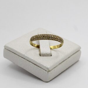 خاتم نسائي "البنانة" من الذهب عيار 18قيراط