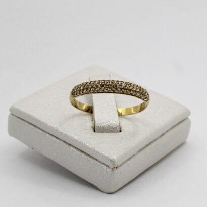 خاتم نسائي "البنانة" من الذهب عيار 18قيراط