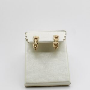 أقراط تيفاني من الذهب عيار 18k