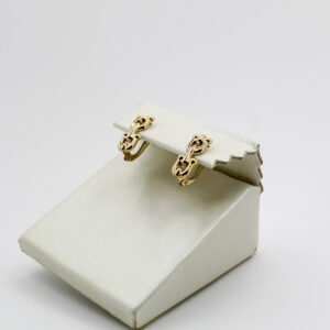 أقراط تيفاني من الذهب عيار 18k