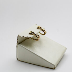 أقراط تيفاني من الذهب عيار 18k