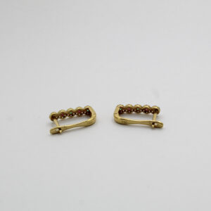 حلقات الزمرد من الذهب عيار 18