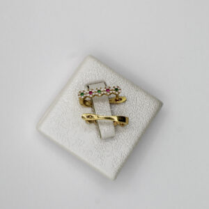 حلقات الزمرد من الذهب عيار 18