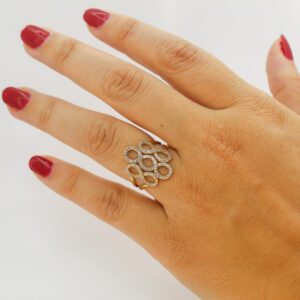 خاتم Infinity من الذهب عيار 18k