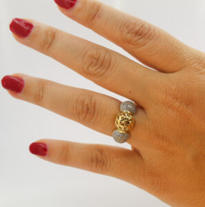 خاتم القدس من الذهب عيار 18k