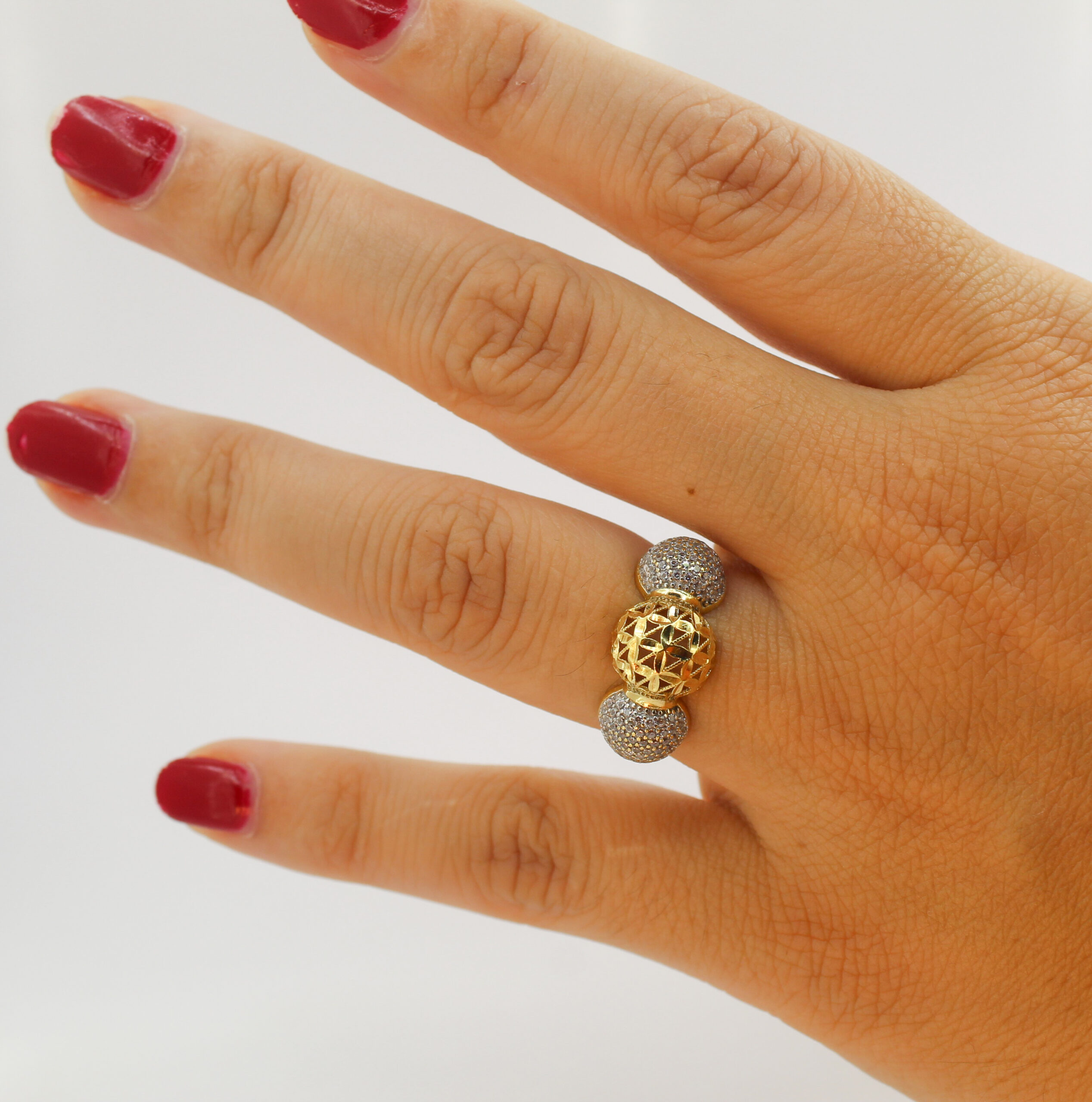 خاتم القدس من الذهب عيار 18k