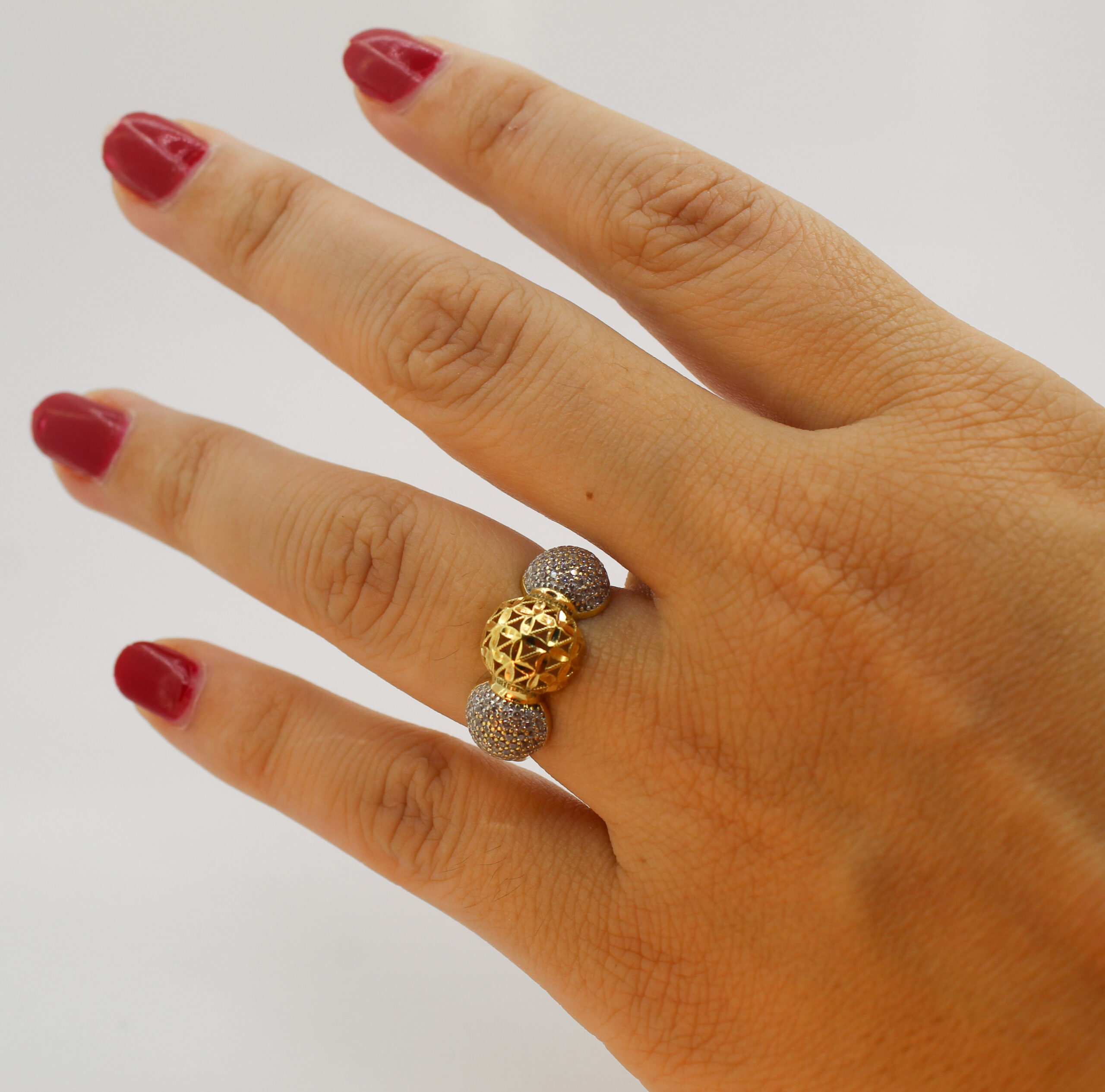 خاتم القدس من الذهب عيار 18k