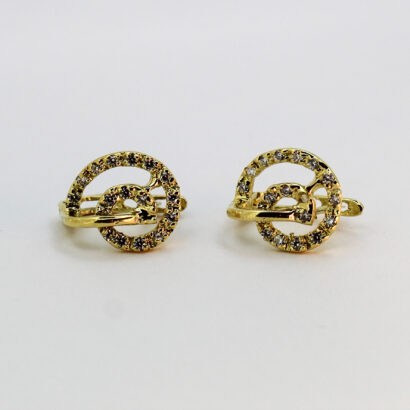 حلقات الحلزونة للنساء من الذهب عيار 18k