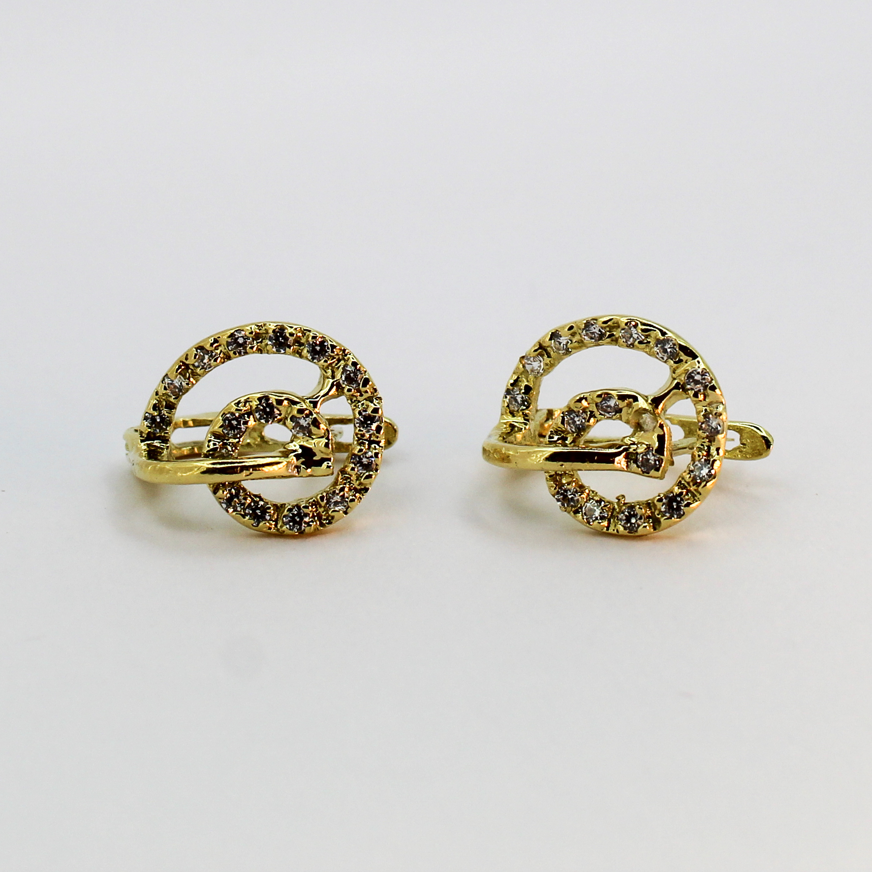 حلقات الحلزونة للنساء من الذهب عيار 18k