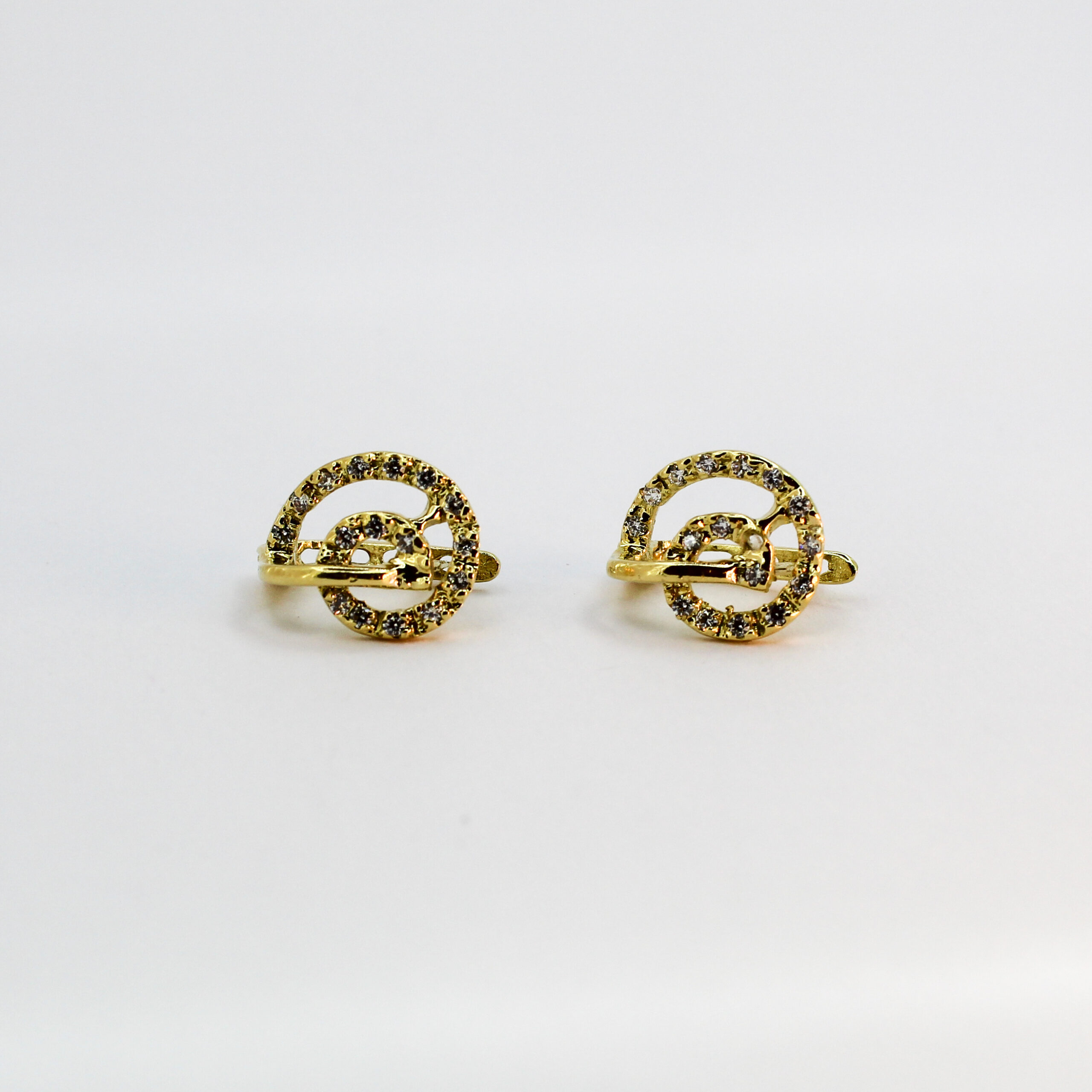 حلقات الحلزونة للنساء من الذهب عيار 18k