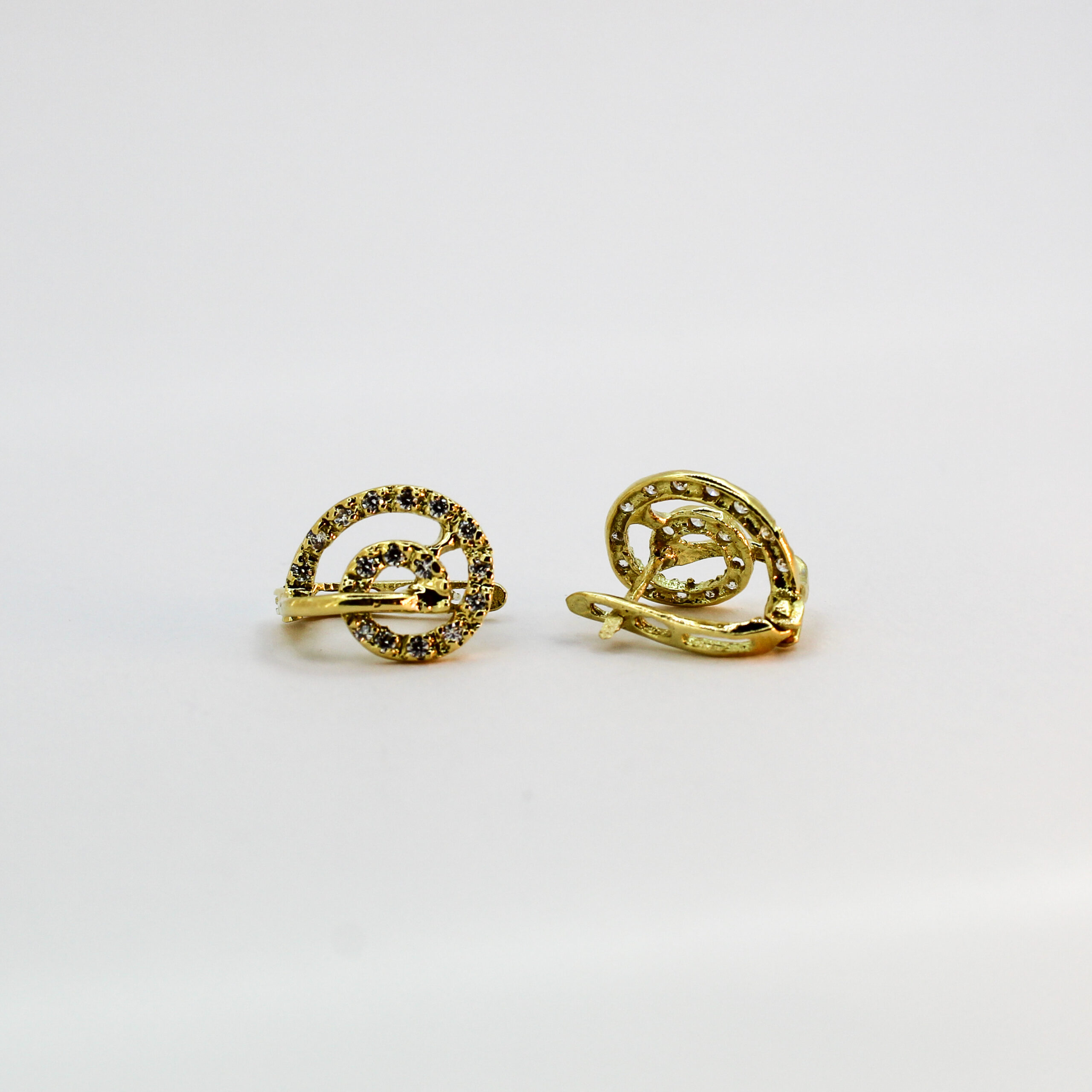 حلقات الحلزونة للنساء من الذهب عيار 18k