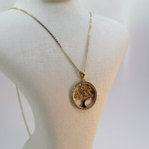 سنسلة الشجرة من الذهب عيار 18k