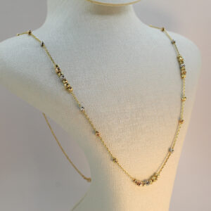 سنسلة les boules من معدن الذهب النفيس عيار 18k