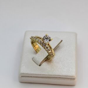خاتم زواج من الذهب عيار 18k