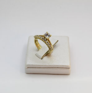 خاتم زواج من الذهب عيار 18k