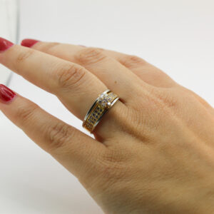 خاتم زواج من الذهب عيار 18k