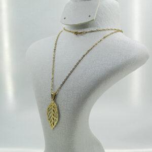 سنسلة لَوْريقة من الذهب عيار 18k