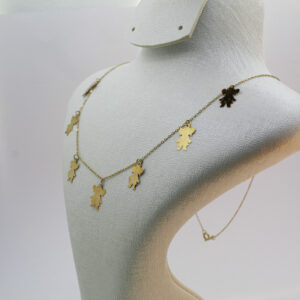 سنسلة البنات من الذهب عيار 18k