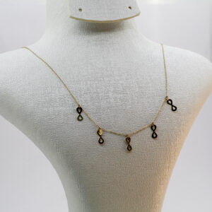 سنسلة Infinity الخريشات من الذهب عيار 18k