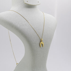 سنسلة الصفيحة من الذهب عيار 18k