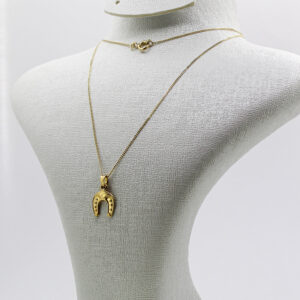 سنسلة الصفيحة من الذهب عيار 18k