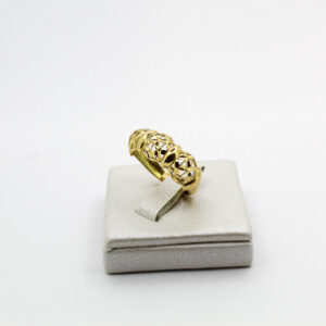 خاتم دق الإبرة من الذهب عيار 18K