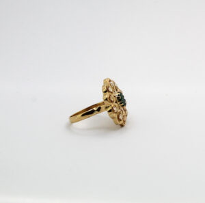 خاتم الوردة من الذهب عيار 18 قيراط