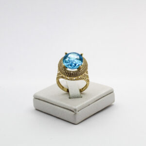 خاتم الكوكتيل من الذهب عيار 18قيراط