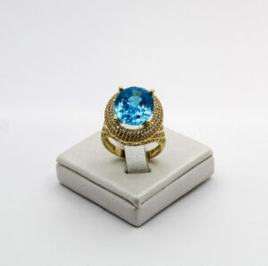 خاتم الكوكتيل من الذهب عيار 18قيراط