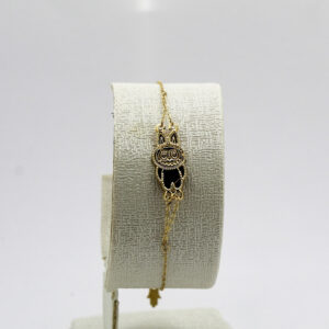 سوار labubu من الذهب عيار 18قيراط