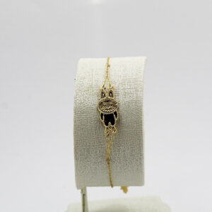 سوار labubu من الذهب عيار 18قيراط