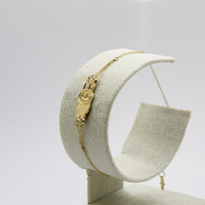 سوار labubu من الذهب عيار 18قيراط