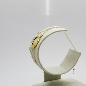 سوار "الكلاش" من الذهب عيار 18قيراط