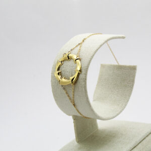 سوار "الدائرة" من الذهب عيار 18قيراط